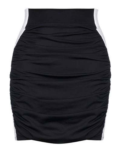 Mini Ruched Skirty - Contour Black/White