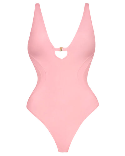 Brazilian Plungey Keyhole - Flamingo Pink