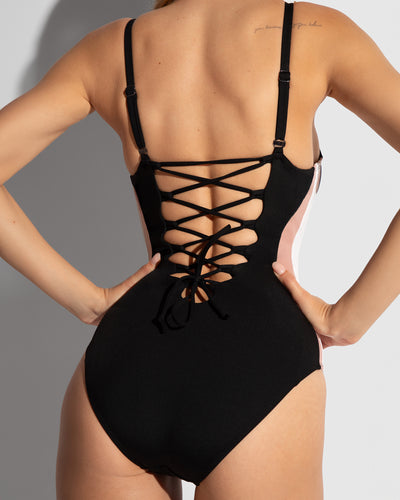 Plungey Triangle - Contour Black/Rose/White