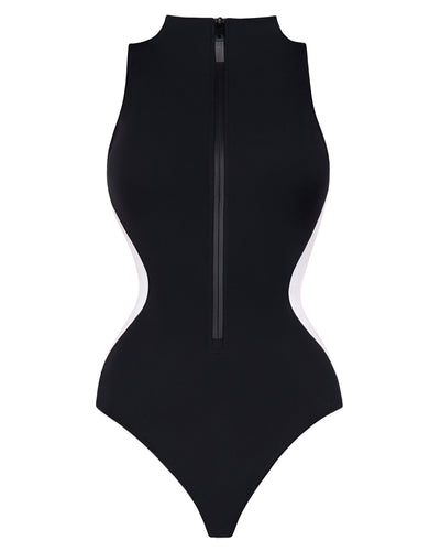 Sleeveless Surfy - Contour Black/White