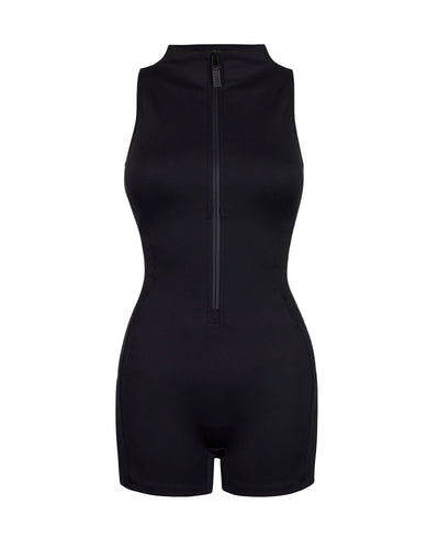 Sleeveless Surfy Shortie - Black