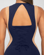 Illusion Column Dress - Contour Midnight/Sand