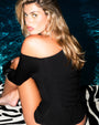 Shapey Long Sleeve One Shoulder Top - Black