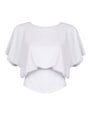 Corset Blousey Tee - White
