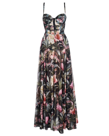 Outline image of Bombshell Maxi Dress - Midnight Peony