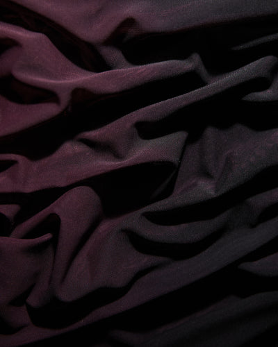 Close up fabric swatch of Sweetie Mermaid Dress - Ombre Garnet