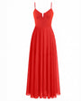Outline image of Vixen Corset Maxi Dress - Red