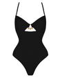 Jeweled Cut Out - Black