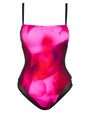 Squarey Thin Strap - Contour Hyperfloral/Black