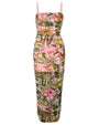 Sweetie Mesh Column Dress - Floral Ambrosia