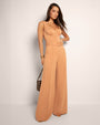 Bombshell Sleeveless Top - Camel