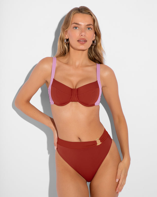 Brazilian Ring Kini Bottom - Copper