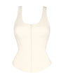 Corsety Scoop Neck Tank - Ivory