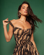 Goddessy Maxi Dress - Golden Zebra