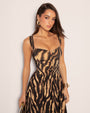 Goddessy Maxi Dress - Golden Zebra