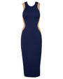 Illusion Column Dress - Contour Midnight/Sand