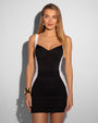Mini Ruched Skirty - Contour Black/White