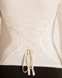 Shapey Ruched Long Sleeve Top - Eggshell