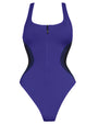 Scoopy Seamed Zip - Contour Ultramarine/Black
