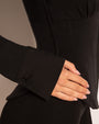 Shirty Long Sleeve Top - Black