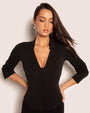 Shirty Long Sleeve Top - Black