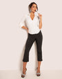 Shirty Long Sleeve Top - White