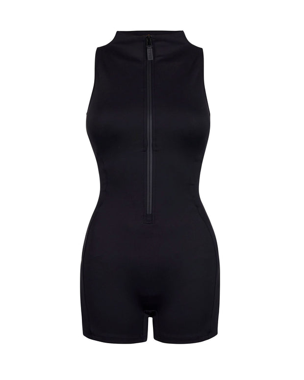 Sleeveless Surfy Shortie - Black