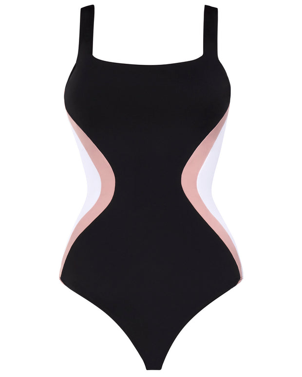 Squarey - Contour Black/Rose/White