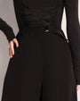 Pleaty Wide Leg Pant - Black