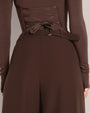 Pleaty Wide Leg Pant - Espresso
