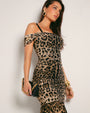 Sweetie Mermaid Dress - Symmetric Leopard
