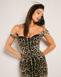 Sweetie Mermaid Dress - Symmetric Leopard