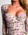 Sweetie Long Sleeve Top - Lilac Thorny Rose