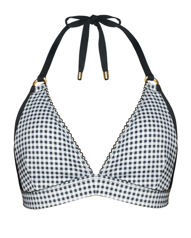 Triangle Bikini Top - Gingham