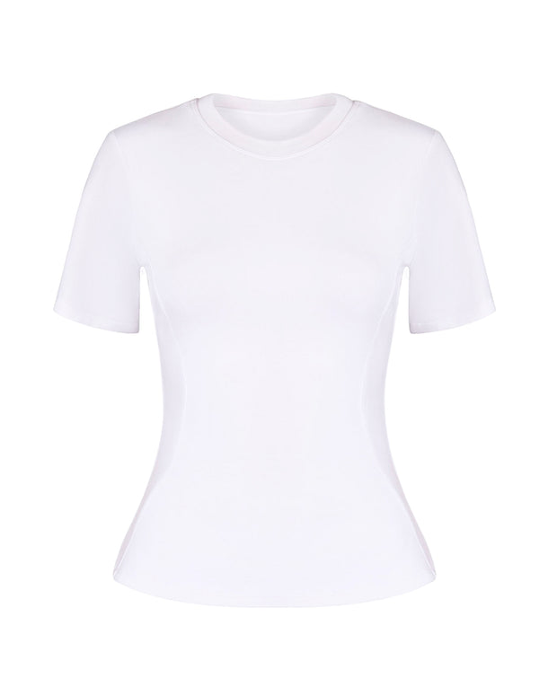 Sculpty Short Sleeve Tee - White
