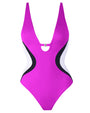 Brazilian Plungey Keyhole - Contour Orchid/White/Black