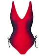 Plungey Cinched Leg - Red Ombre