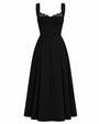 Outline image of Adjustable Length Fit & Flare Midi Dress - Lace Black
