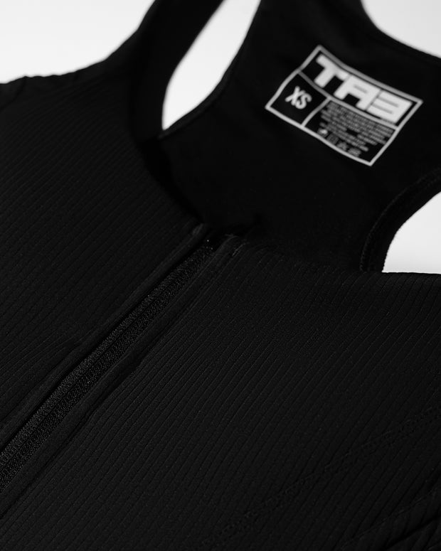 Corsety Scoop Neck Tank - Rib Black