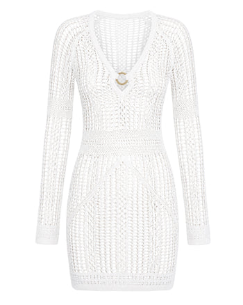 Outline image of Ringy Mini Cover Up - Crochet White