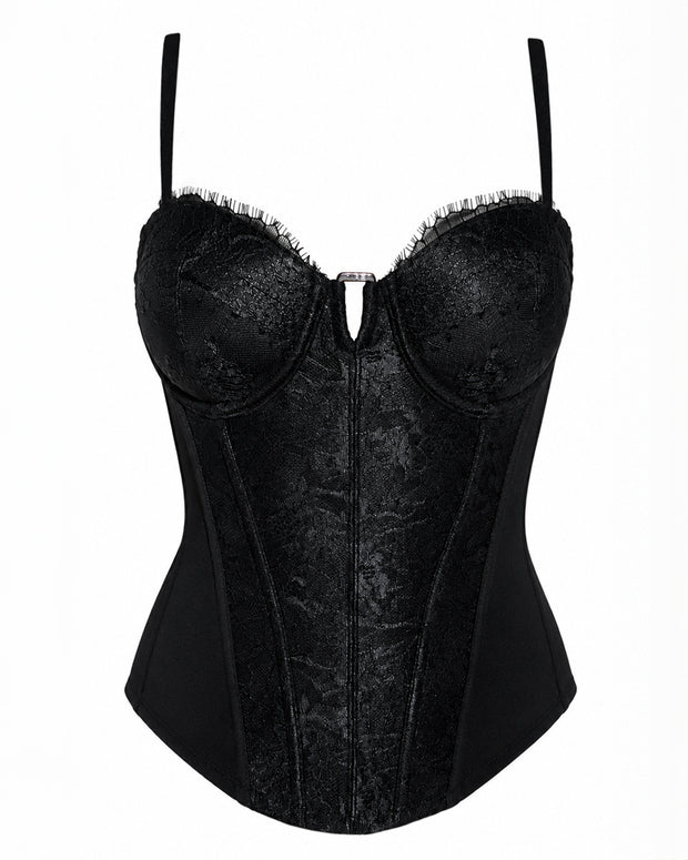 Outline image of Corset Top - Lace Black