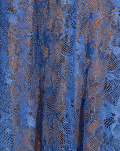 Fabric swatch of Bombshell Midi Dress - Lace Steel Blue/Tawny