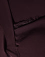 Close up of lace detail on Shapey Ruched Long Sleeve Top - Garnet/Lace