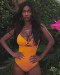Jeweled Cut Out - Orange