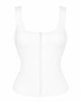 Corsety Scoop Neck Tank - Rib White
