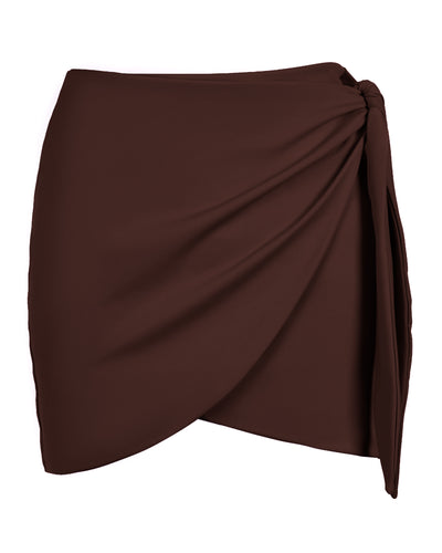 Outline image of Mini Wrap Skirty - Espresso