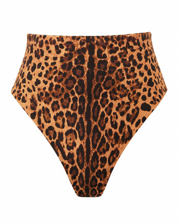 Outline image of Brazilian Smoothing Kini Bottom - Symmetric Leopard