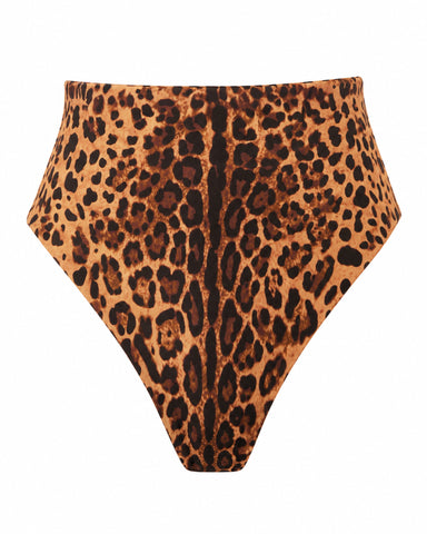 Outline image of Brazilian Smoothing Kini Bottom - Symmetric Leopard