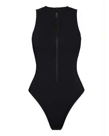 Outline image of Hi Cut Sleeveless Surfy - Black