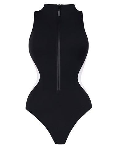 Outline image of Sleeveless Surfy - Contour Black/White